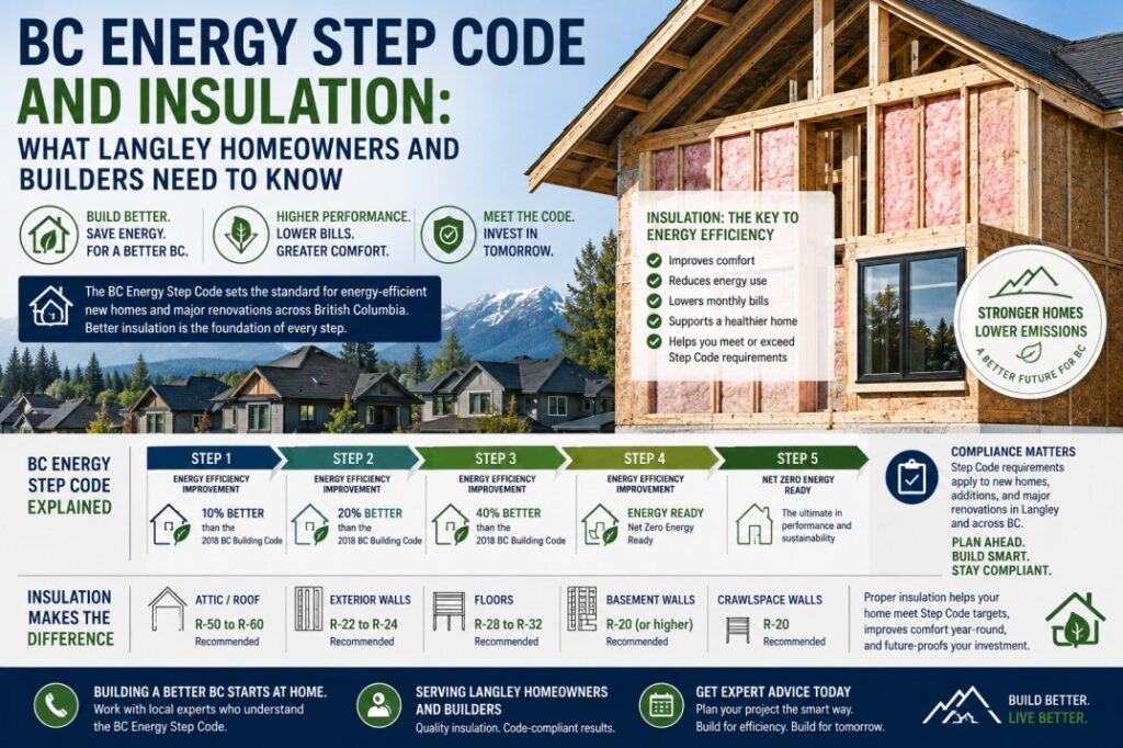 BC Energy Step Code Insulation Guide for Langley BC | 2026