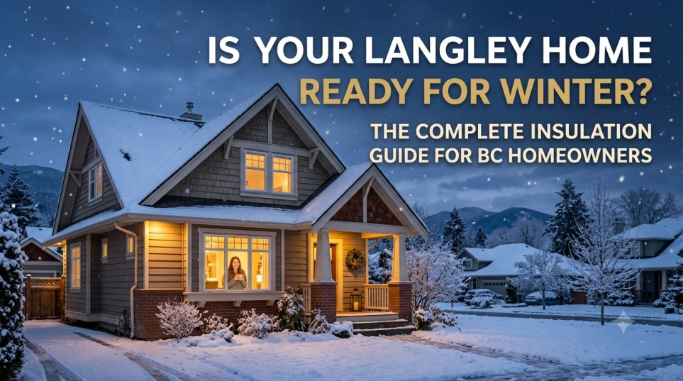 Winter is coming to Langley BC. This complete 2026 guide covers attic insulation, spray foam, crawlspace, blown-in, rigid foam, and thermal insulation — everything Fraser Valley homeowners need to stay warm and cut energy bills this winter.