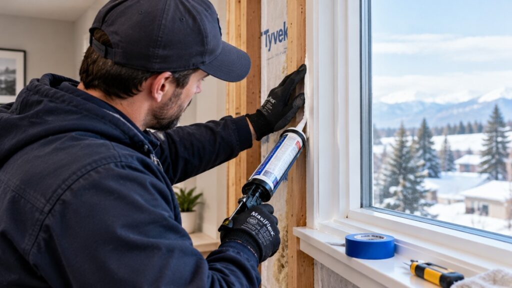 attic air sealing around a pot light in a Langley home